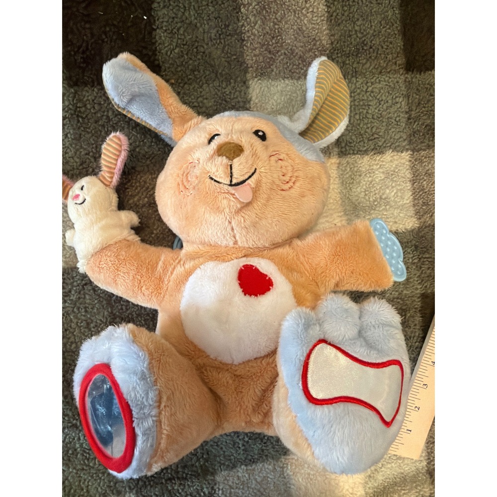Earlyears Bunny Rabbit Plush Hand Puppet Sensory Toy Teether Mirror E00241 2007